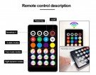 USB, RGB, Bluetooth-Musikk LED 4 stk thumbnail