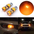 OPPGRADERT MODELL! LED PARK/KUPÈLYS T10 1PAR - ORANSJE thumbnail
