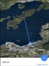 Lysbilde over til "Langøya" avstand målt med google 1462meter thumbnail