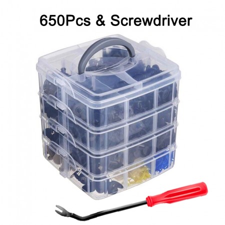 BESTSELGER! Plast klips 650 deler, universal