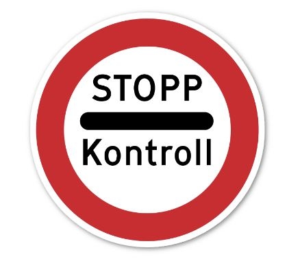 Stopp kontroll / 6.4x6.4 cm