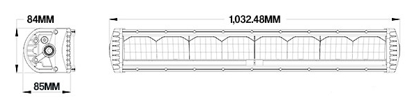 Produktmål: Bredde: 1032 mm Dybde: 85 mm Høyde: 84 mm