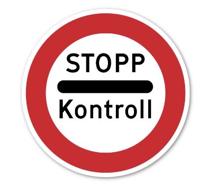 Stopp kontroll / 6.4x6.4 cm